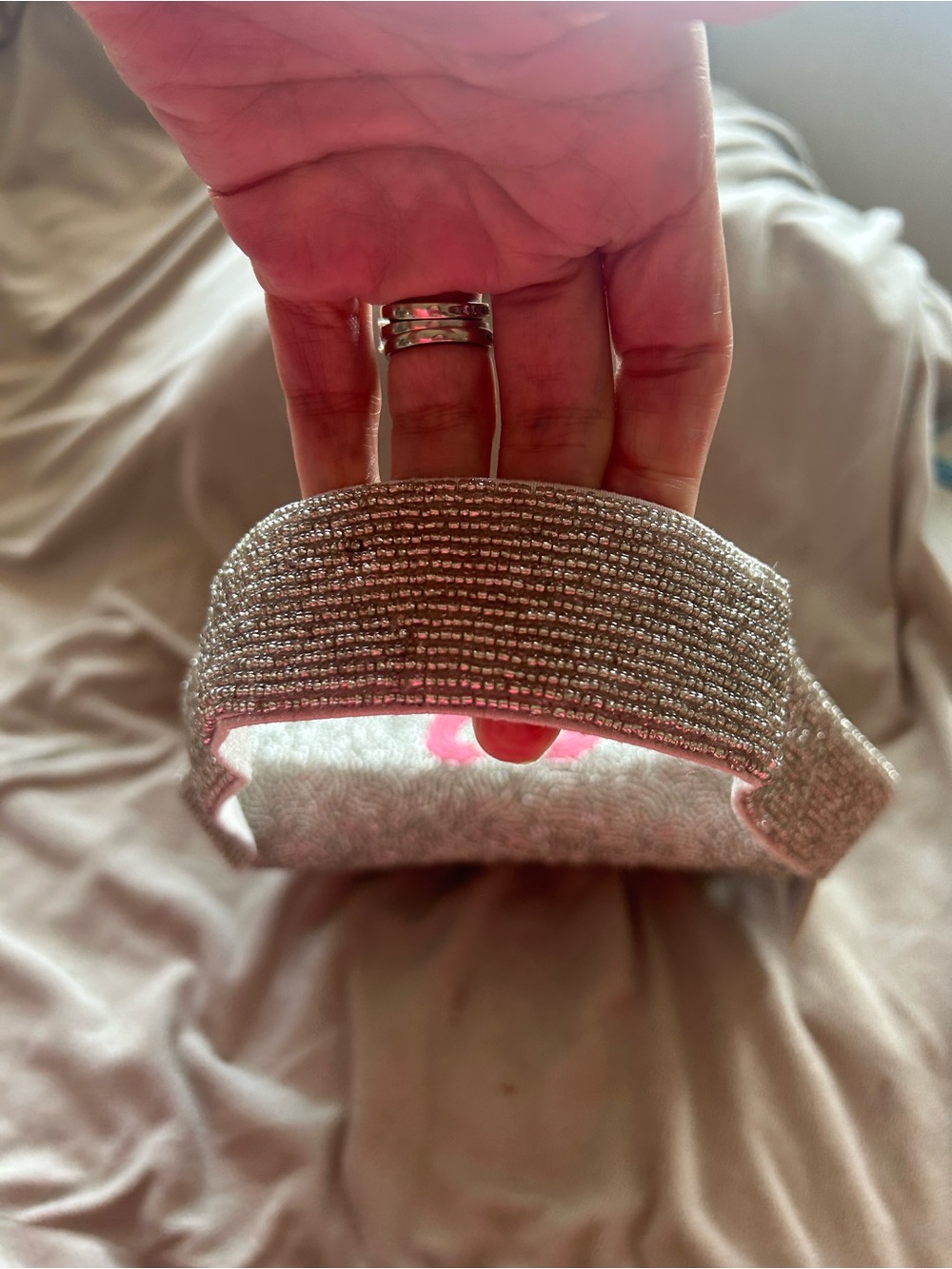 NWT SOL and MER flamingo 🦩 beaded handbag! - Picture 7 of 16